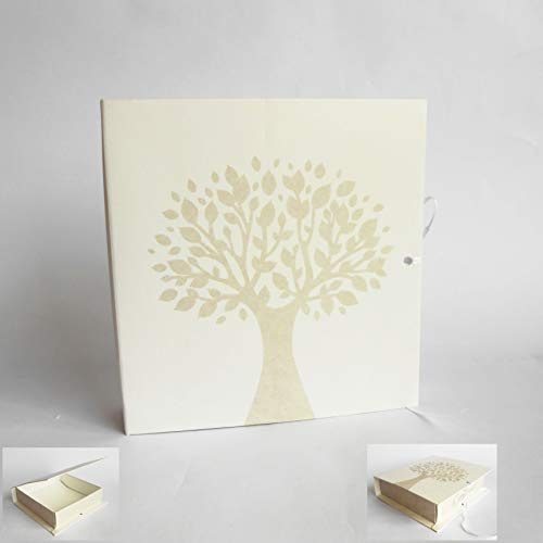 Bomboniera Scatola Libro per Confetti Albero della Vita Set 10 pz Art 16781