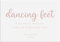 PMPrinted Rose Gold Effect Personalised A5, A4 Or A3 Dancing Feet Flip Flop Wedding Table Sign
