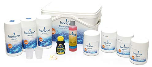 POWERHAUS24 11teiliges Banisan Wasserpflege-Set Erstausstattung Whirlpool mit individuellem Badezusatz-Exotic