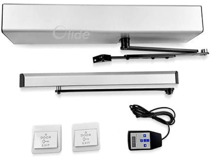 Olide Automatic Spring Swing Door with fire Doors, Motorized Opener and Spring Closer