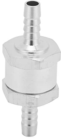 Kraftstoff Rückschlagventil Benzin, 6mm Kraftstoff Umkehrventil, Aluminium Kraftstoff Rückschlagventil Auto Vergaser für Benzin Dieselöl Pflanzenöl Wasser