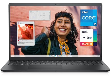 Dell Inspiron 3530 Laptop - 15.6-inch FHD (1920 x 1080) Touchscreen Display, Intel Core i5-1335U, 16GB DDR4 RAM, 512GB SSD, Intel Iris Xe Graphics, Windows 11 Home - Carbon Black