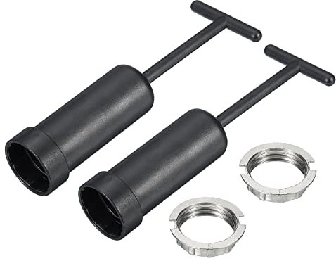 sourcing map Anillos de Enchufe de Luz Casquillos G9, Anillo Metal M20 Soporte de Pantalla de Lámpara Reemplazo con Herramienta de Eliminación, 2 Kit