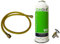 M Shop Italia Kit de recarga climática de repuesto R22 R407c eficaz R410a con carga ecológica V2 255 g + Tubo 1/4 F/F + grifo salida 1/4 M