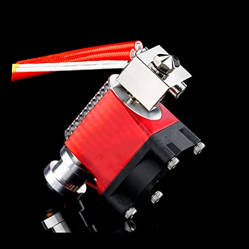 BZ 3D V6 Plated Copper Hotend 12V 40W Kit,V6 Beschichtete Kupfer Heizblock,Düse 0.4mm,Titaniumlegierung Heatbreak für 3D Drucker Hotend,Titan,Dual Driver Extruder.