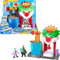 IMAGINEXT DC Super Friends Batman-Spielset - Joker-Haus mit Figuren, die in warmem und eiskaltem Wasser die Farbe wechseln, für Kinder von 3 bis 8 Jahren, HMX55