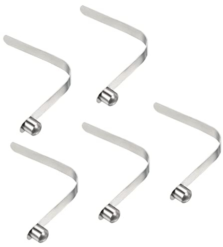 PATIKIL 8x8mm 5Pack Kayak Paddel Druckknöpfe Poltaster Feder Klammern Stahl Solid Knopf Locking Rohr Einzelstift für Camping Vorzelt Zeltstangen