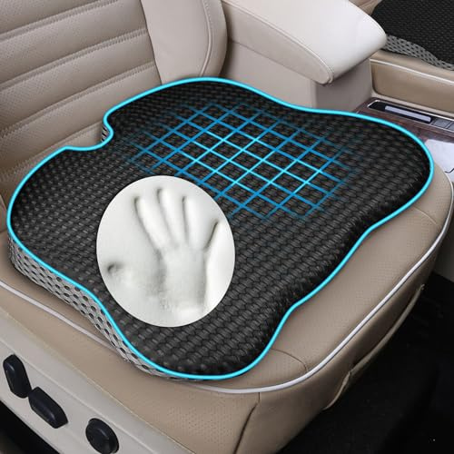 Hapiclody Car Seat Cushion for Driving,Office Chair Cushions Non-Slip Hip & Lower Back Tailbone Chair Pillow Pad,Memory Foam Seat Cushion for Car Seat Driver Truck Desk Wheelchair