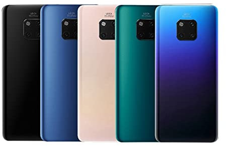 Expert-mobiles - Vetro posteriore compatibile per Huawei Mate 20 Pro bianco + lente fotocamera + adesivo + strumenti