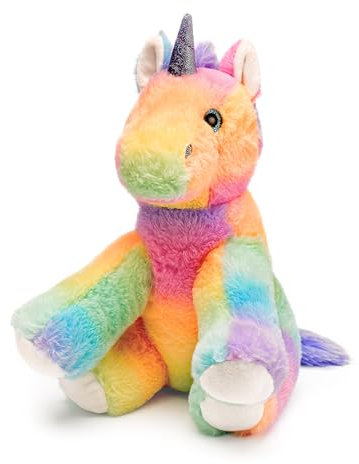 Mousehouse Gifts - Entzückender weicher Regenbogen-Teddy, Kuscheltier Plüschtier (Unicorn)