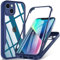 Hensinple für iPhone 13 Hülle 6,1 Zoll, Handyhülle iPhone 13 Mit Eingebautem Displayschutz, Stoßfest Kratzfeste Bumper Case Outdoor Cover Schutzhülle für iPhone 13 - Blau