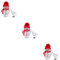 DOITOOL 3st Dekorative Nachtlichter Weihnachtsbeleuchtung Dekorationen Schneemann Lichter Schneemann Nachtlicht Neon-weihnachten Bettlampe Geführter Schneemann Statue Baby Scheinen