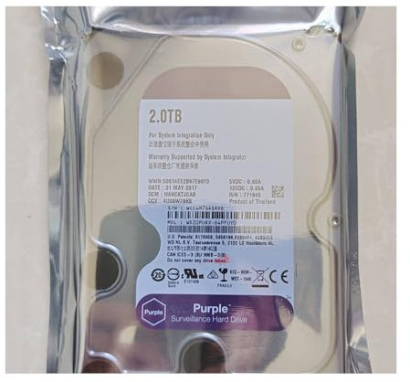 WD20PURX 2T 3.5 Vigilancia DVR 7200 RPM Disco Púrpura