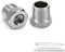 Bwintech 2 Pcs 3/4 femelle vers 1 mâle Raccord réducteur à douille hexagonale en acier inoxydable, filetage BSP, pour le raccordement de tuyaux