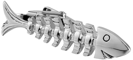 Dsnyu Krawattennadel Edelstahl, Krawattennadel Hochzeit Silber Gräten Hemd Anzug Herren Schmuck für Geburtstag