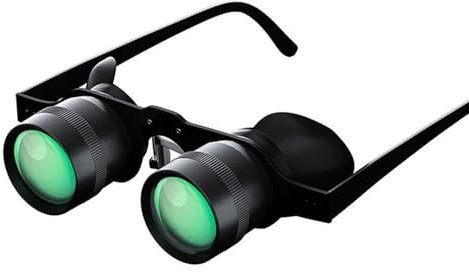 Shkalacar Angel Fernglas, Freihändiges HD Kompakte Ferngläser, 58-74mm Brennweite verstellbar, Tragbares Teleskop für Vogelbeobachtung Sport Konzerte Theater Besichtigungen