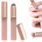 Pennello per unghie in silicone Lip Brush da 2 pezzi, Pennello per unghie Ombre Strumenti per unghie in silicone, Applicatore in silicone cromato riutilizzabile per unghie(Rosa)