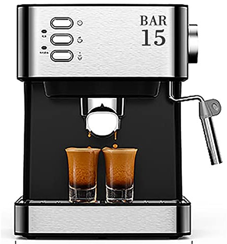 NOALED Máquinas de café Máquina de café Todo en uno, Espumador de Leche con Vara de Vapor semiautomática Espresso