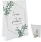 Love is Sweet Sign(8 x 11 Inch Table Sign with Holder) Greenery Bridal Shower Sign Please Take A Treat, Wedding Dessert Table Sign, Wedding Favors for Guests WEEDS10