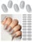 Wahrshei Nagelfolien | 20 Diamant Glitzer UV Gel Nagelfolie | Nagelfolie Selbstklebend | Gel Nail Stickers, Gellack Wraps für Nagel