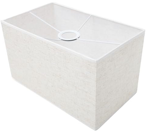 WHAMVOX Abat-jour Rectangulaire En Tissu Simple Pour Lampe De Table