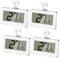 Kühlschrankthermometer, 4 Stück Mini Thermometer Kühlschrank mit Gut Lesbarem LCD-Anzeige, Digitale Wasserdichte Thermometer Gefrierschrank Magnetisch für Restaurants,Außen,Home,Lnnen,Bars,Cafés