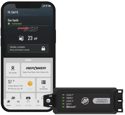 MERCURY Marine SmartCraft Connect Mobile - Outboard Connected Boat Engine System for Single Engine, Under Cowl Mount Marine App