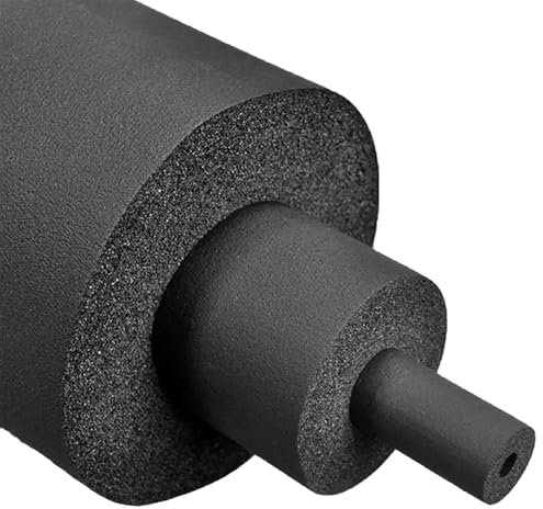 98cm Wasserdicht Rohrisolierung Flexibel Kautschuk Isolierschlauch 4.5/5/6/7/8 mm Dick Isolierung Heizungsrohre für Griffgriffstütze Heißes Und Kaltes Wasser und Fitness-Griff(12mm x 8mm x 0.98m)