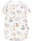 TupTam Schlafsack Baby 2.5 TOG - Ganzjahresschlafsack mit abnehmbaren Ärmeln, OEKO-TEX zertifiziert, Farbe: Safari Tiere auf Wolken/Beige/Grau, Größe: 80-86