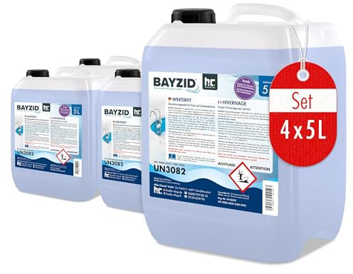 Höfer Chemie 4 x 5 L Pool Wintermittel - BAYZID Winterfit Überwinterungskonzentrat für Schwimmbad und Pool