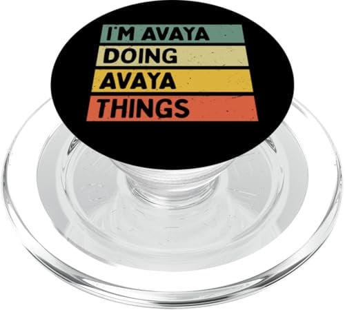 I'm Avaya Doing Avaya Things Lustiges personalisiertes Zitat PopSockets PopGrip für MagSafe