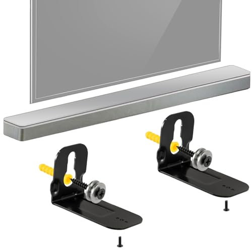 OURHZTB Metal Wall Mount Bracket Compatible for Samsung HW-N950 HW-S40T HW-S41T HW-S60T HW-T400 Audio, Soundbar Mount Shelf Under TV Mounting Speaker Accessories