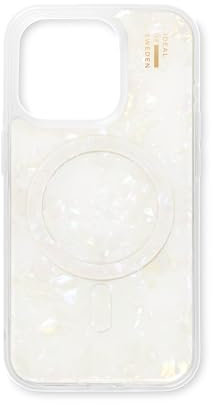 IDEAL OF SWEDEN Pearlised iPhone 15 Pro Hülle MagSafe – Weißes Design, Dünnes & Leichtes Case, Stoßfest & Stylisch Und Langlebig Für Optimalen Schutz Im Alltag
