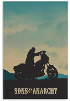 nuomesc Sons of Anarchy TV Character Minimalist Poster Wandkunst Bilddruck Moderne Familienzimmer Dekor 08x12inch(20x30cm)