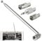 Yuio DAB FM Radio Aerial Antenna 75 Ohm, 7-Section Telescopic Fm Aerial for Hifi, F Type Male Plug Connector with 3 Adapters, Indoor Unbal Radio Aerials for Table Top HiFi AV Stereo Receiver
