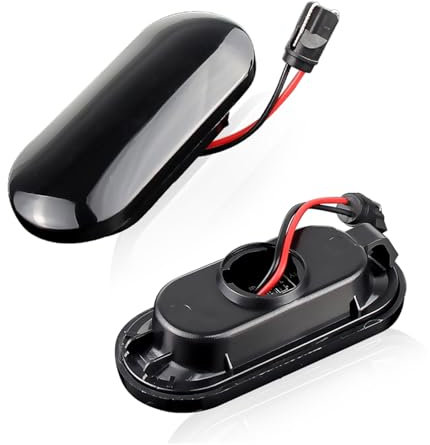 Huhpa 2 stücke Dynamische Seite Marker Blinker Licht Blink Anzeige Blinker for SEAT Ibiza 6L 02-2008 for Cordoba 93-1999 for Toledo 1M Leon 1M