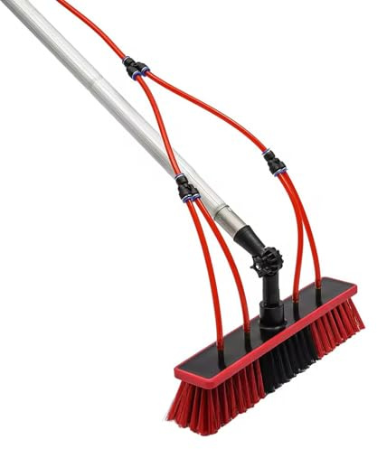 Telescopic Extending Water Fed Window Cleaning Pole Brush | Upstairs Windows | Conservatory Cleaner | Car | Roof | Lightweight Aluminium | Wash Brush,400cm