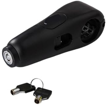 Motorbike Lock,Heavy Duty Lock Majority Scooter Vehicle Safe Brake Padlocks 100DB Sound Motorcycle Handlebar(Gray)
