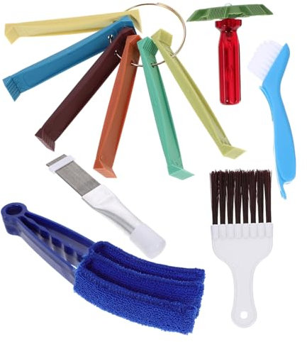 Abaodam Kondensator Bürsten Flossenreinigungswerkzeug Für Klimaanlagen Kühlschränke Und Heizkörper Edelstahl Kunststoffbürsten Für Effektive Reinigung Der Kühler Verdampfersysteme