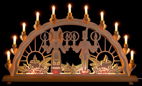 Schlick & Türk Schwibbogen Engel & Bergmann - 68x35 cm