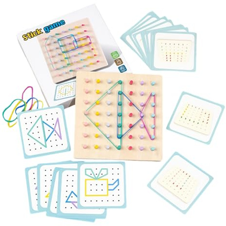 Générique Educational Pegboard Game, Interactive Stacking Puzzle, Kognitive Play with Color Shapes, Durable Kids Learning Toy Build, Fun Classroom Style, Early Education Toy for School