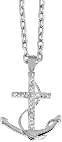 Akzent Anhänger für Damen in 925 Silber, 100% Wasserfest & Hautverträglich