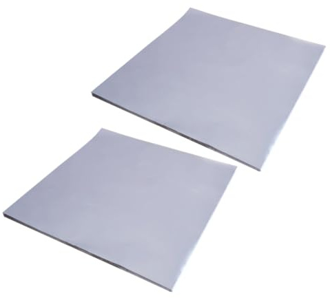 DIYEAH Papier Aluminium Ménager Professionnel 50 Feuilles Argentées Antiadhésives pour Cuisson et Protection Four, pour Panier Vapeur et Moules à Pâtisserie