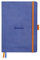 RHODIA 117768C - taccuino mOrobido Bullet Journal Goalbook ZAFFIRO - A5 14,8X21cm - Quadretti piccoli - 240 pag. - Carta Clairefontaine AvOroio 90g/m² - 2 nastri, chiusura con elastico - Simil Cuoio