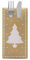 Sovie HOME Besteckservietten White Tree in Gold aus Linclass® Airlaid, Weihnachtsbesteckserviette stoffähnlich, ideal für Advents- & Weihnachtsfeiern, 40x40 cm 1/8 Falz, 12 Stück