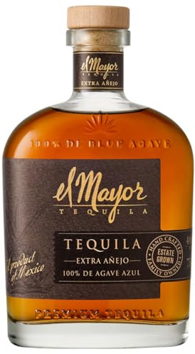 El Mayor Extra Añejo Tequila 100 prozent Agave, Mindestens 3,5 Jahre in Weißeichenfässern gereift, Komplexer, fruchtiger und reichhaltiger Geschmack mit langem Abgang, 1 x 700ml