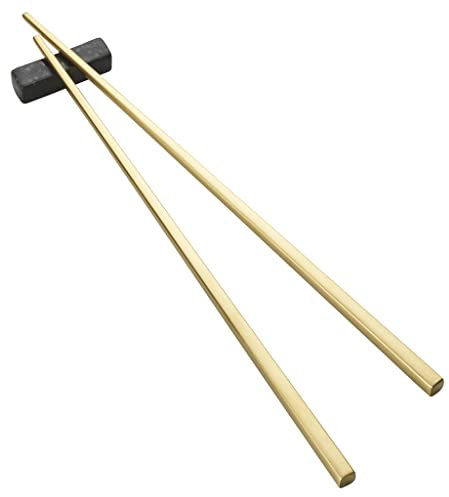 BITZ Essstäbchen 23 cm 2 Set Messing