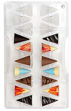 DECORA 0050149 SCHOKOLADENFORM KLEINE KEGEL Ø 20 X 30 H MM 200 X 120 X 22 H MM