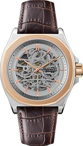 Ingersoll The Orville Automatic Men's Watch with Skeleton Dial and Brown Leather Strap I09301B