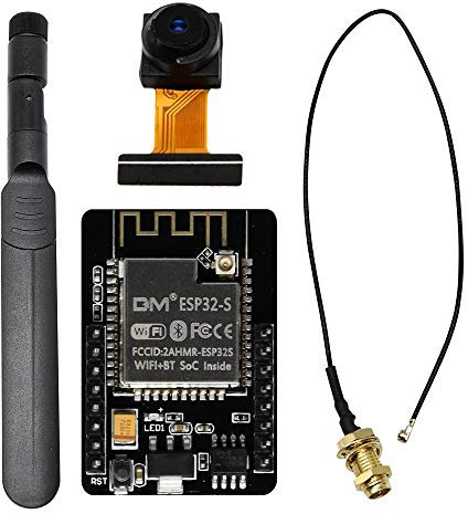 diymore ESP32 CAM Entwicklungsplatine, WLAN/Bluetooth, ESP32 DC 5V Dual-Core-Entwicklungsplatine mit OV2640 Kamera-TF-Karten-Modul